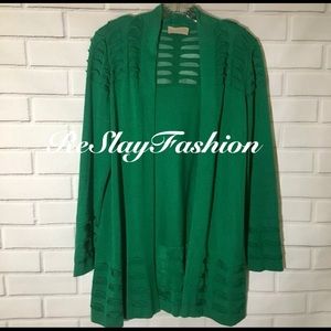 💜Per Una Green Long Sleeveless Cardigan 💜